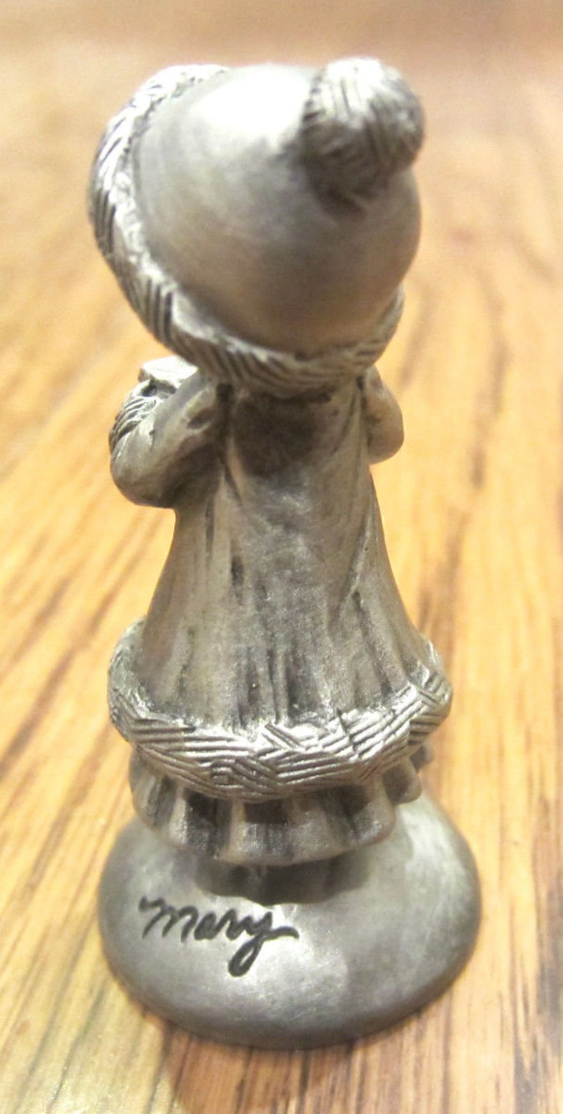 Hallmark Little Gallery Pewter Figurine Mary Girl 1982 With Etsy