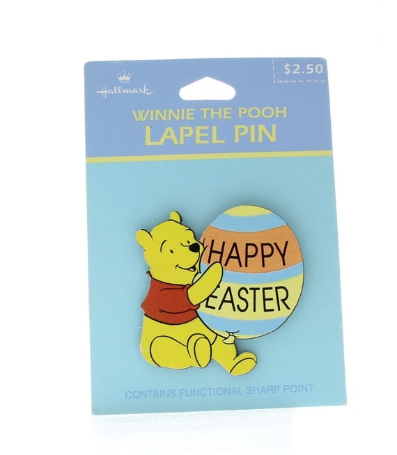 Hallmark Easter Hat Lapel Pin Happy Easter Winnie… - image 1