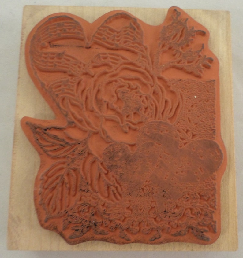Heart /& Romance Montage Psx K-3117 Wooden Rubber Stamp
