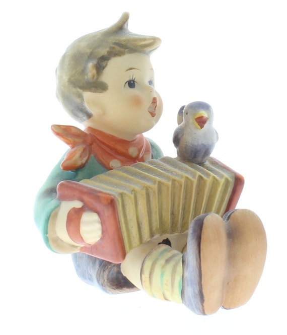 Figurine Lapin Musical Goebel Pâques - Faïence 4x6x8cm - Cadeau Collection