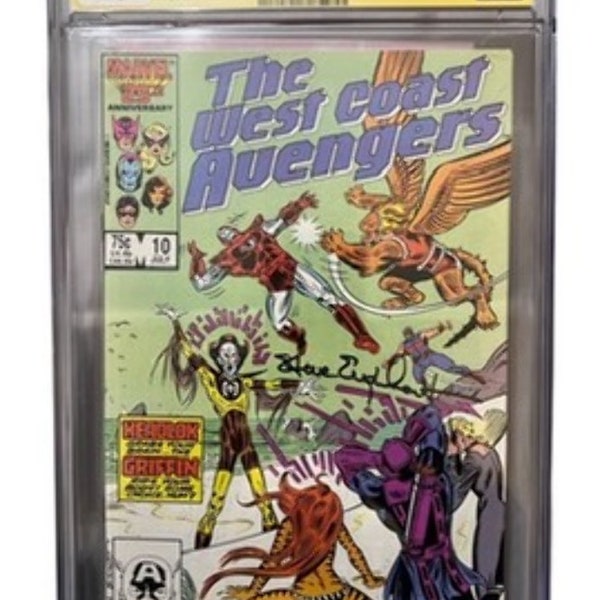 Marvel Comics West Coast Avengers #10 Signed Graded 5.0 Steve Englehart  7/86