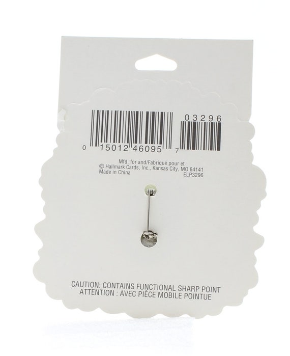 Hallmark Easter Pin Easter Bunny on a Pastel Egg - image 2