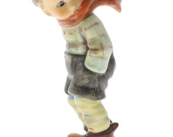 Hummel Goebel Figurine March Winds 43 Little Boy with a scarf blowing