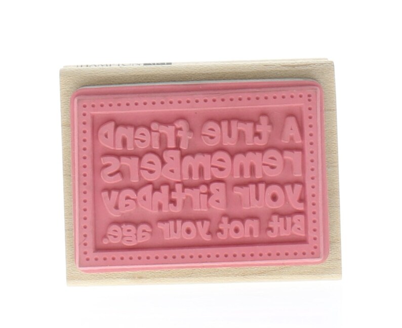 Hampton Art A True Friend Remembers Your Birthday Not Age Etsy