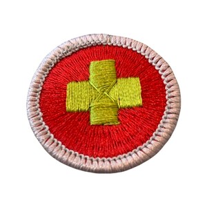 Boy Scout Patch Cross Life Saving Merit Badge Bsa