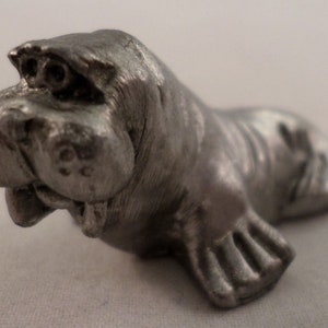 Pewter Collectible Figurine Animal Walrus Ocean Marine Life
