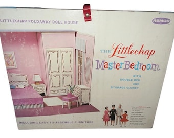 Remco Doll Master Bedroom Little Chap Furniture 1963 Set MIB NRFB in Box Rare Uncut