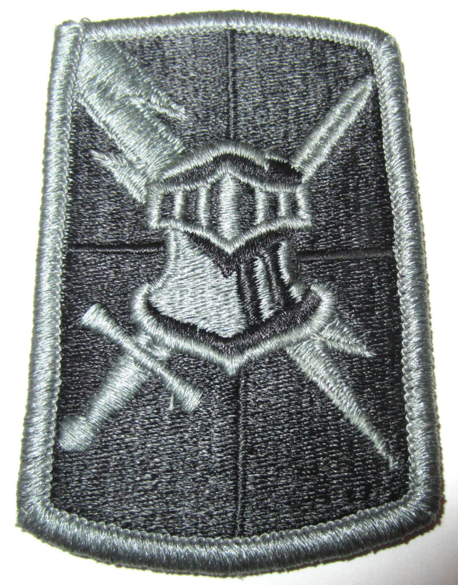 Military Uniform Patch Helmet and Sword With Lightning Etsy