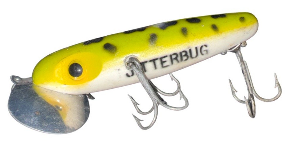Arbogast Jitterbug XL 4.5 Frog Topwater Musky/pike Fishing Bait