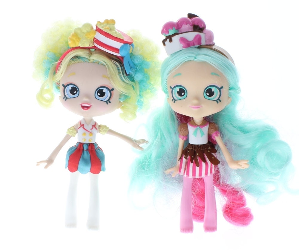 Shopkins Shoppies Dolls Popettes Popcorn Ice Cream Sunday Lot