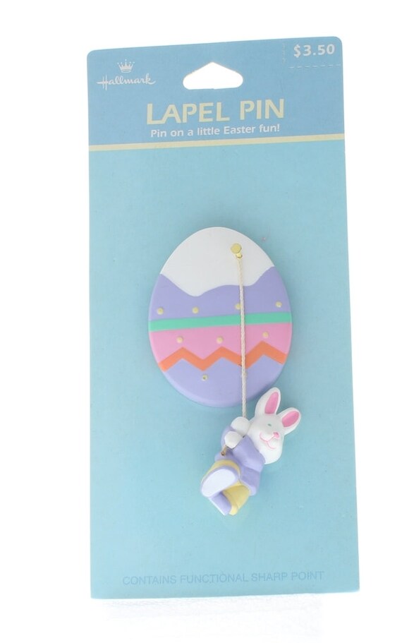 Hallmark Easter Pin Easter Bunny Rabbit Dangling f