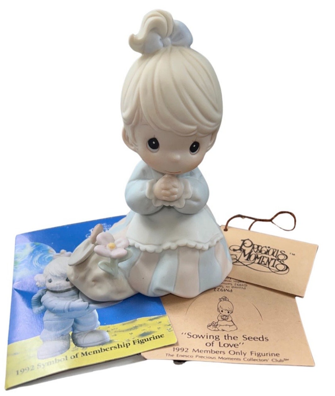 Precious Moments Figurine Sowing the Seeds of Love 1992 Member Only