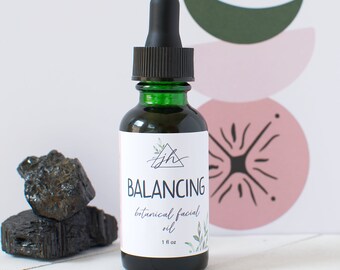 Balancing Botanical Face Serum | Natural Skincare | Organic Moisturizer for Oily Skin | Vegan