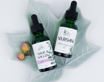 Nourishing Botanical Face Serum | Natural Skincare | Organic Moisturizer for Dry Skin | Vegan & Cruelty Free