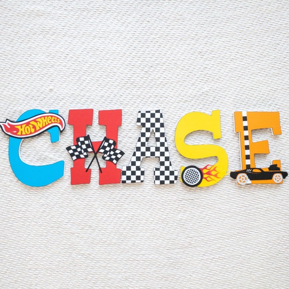 Racecar Custom Wood Letters Il_570xn