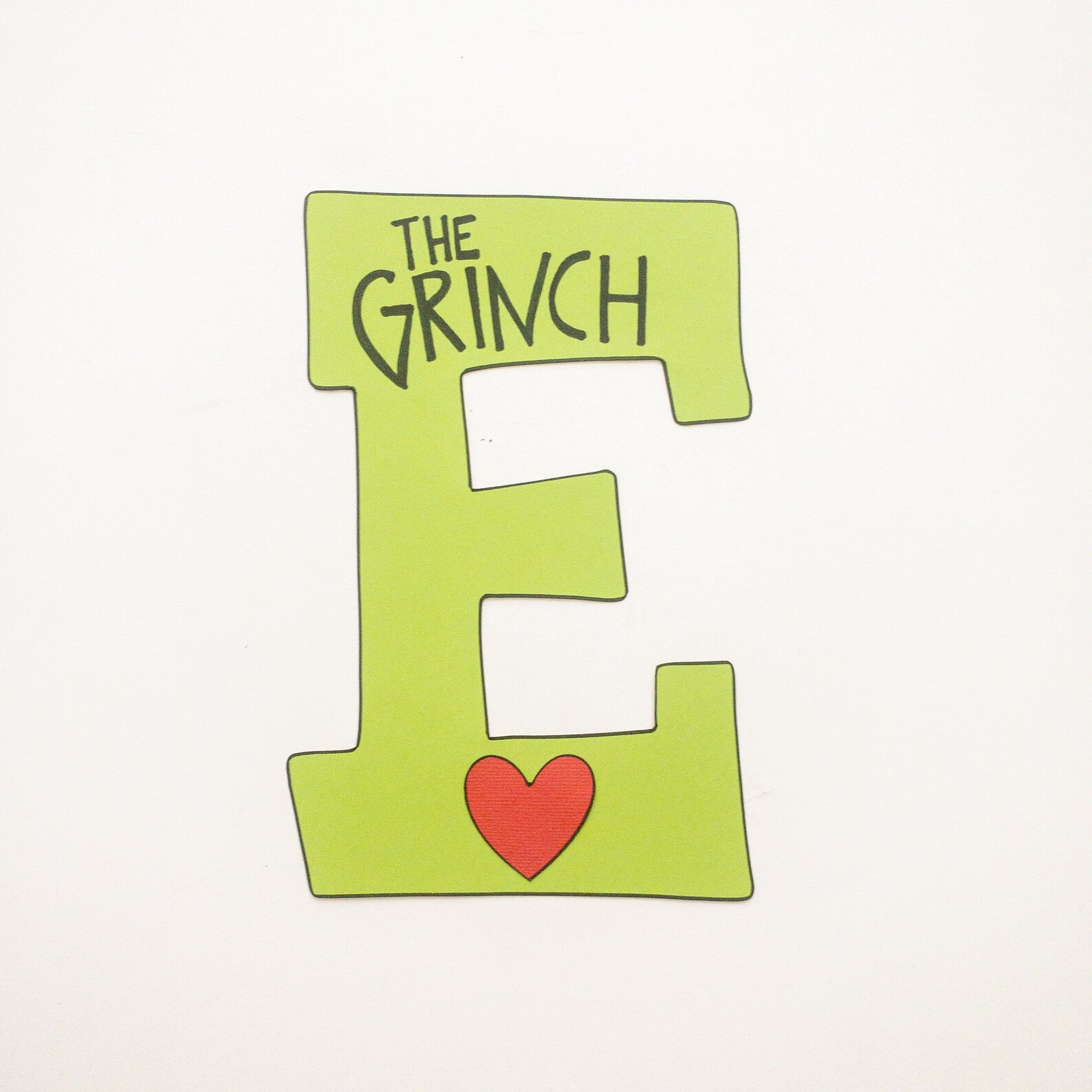 The Grinch Custom Wood Letters Etsy