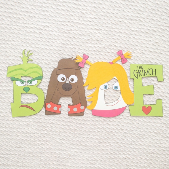The Grinch Custom Wood Letters Il_570xn