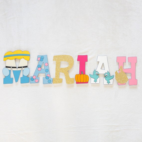 Cinderella Custom Wood Letters by LiveLaughScrap | Catch My Party