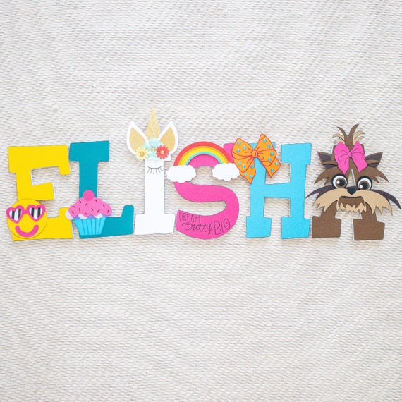 Jojo Inspired Girl's Room Custom Wood Letters Il_570xn