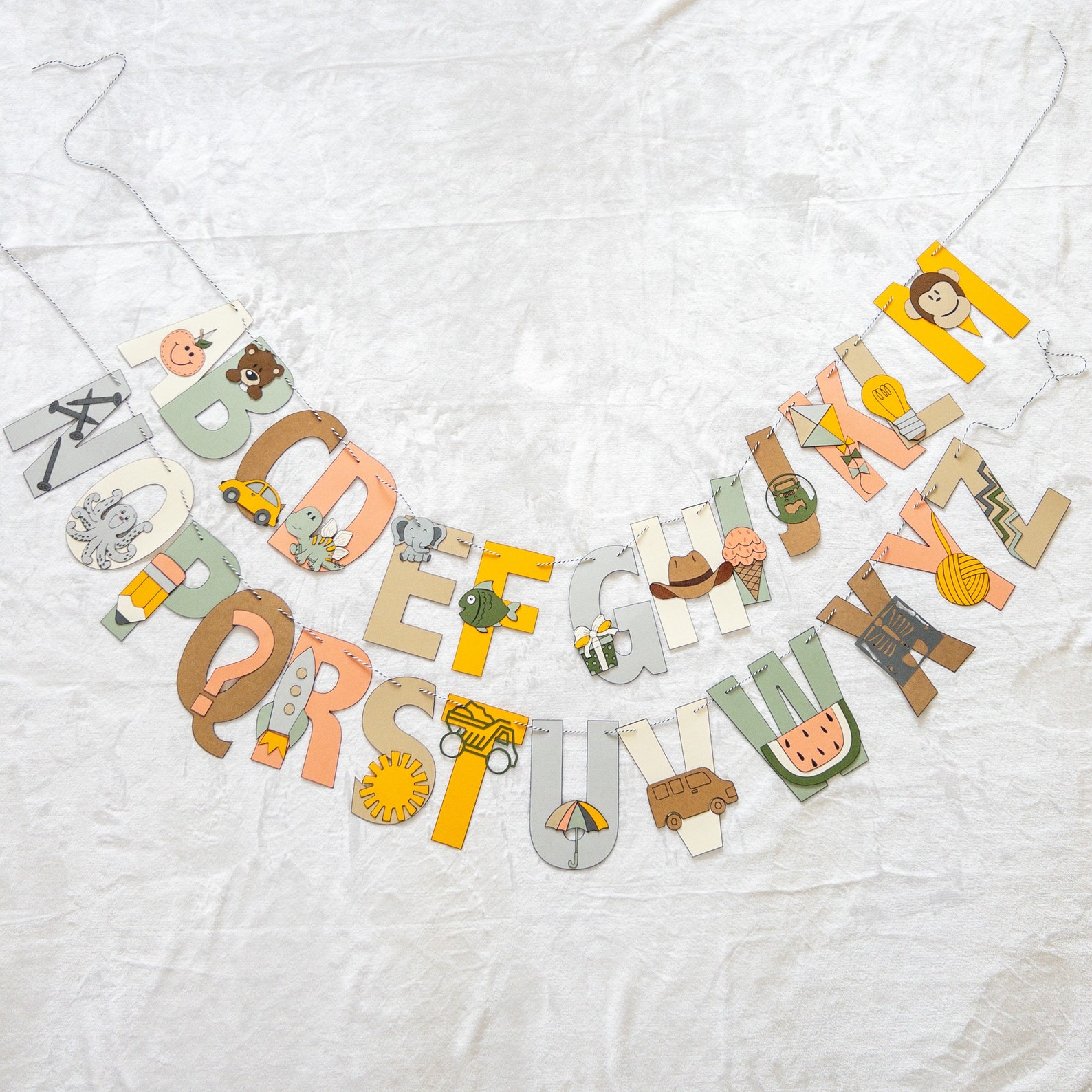 Alphabet Banner for Classroom Playroom Preschool Decor - Etsy