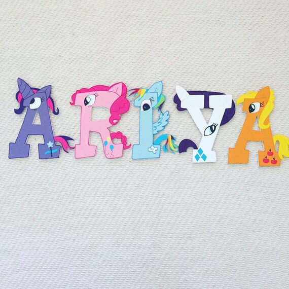 My Little Pony Custom Wood Letters Il_570xn
