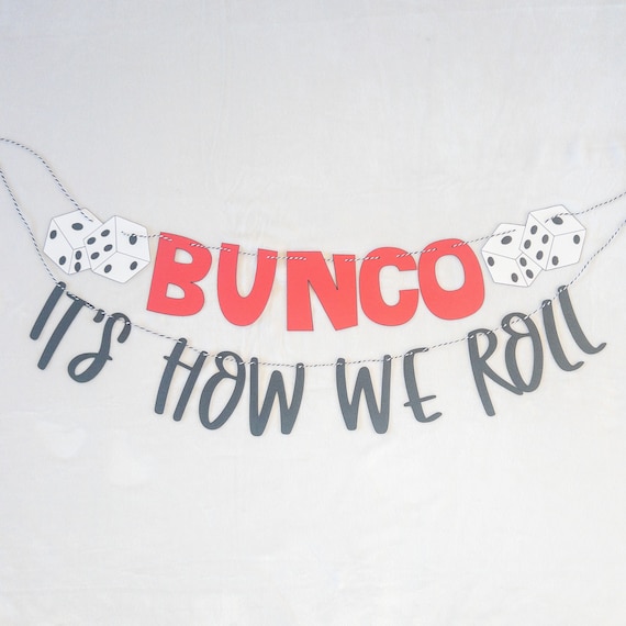 Bunco This is How We Roll Party Banner Il_570xn