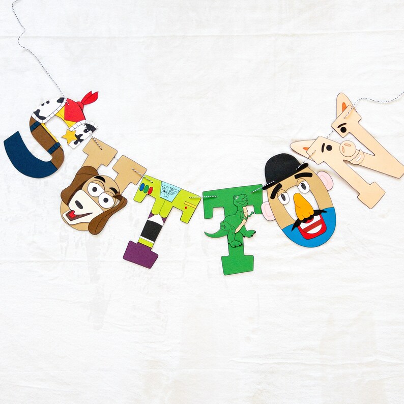 Toy Story Custom Name Banner Etsy