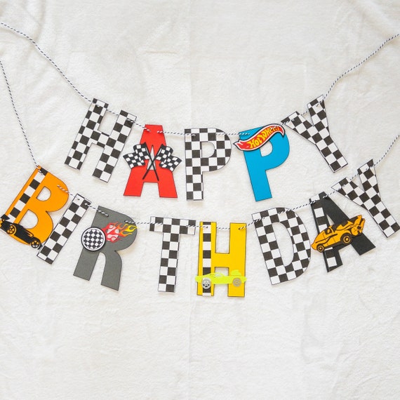 Race car Birthday Party Sign Il_570xn