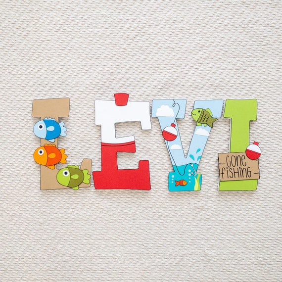 Fishing Custom Wood Letters Il_570xn