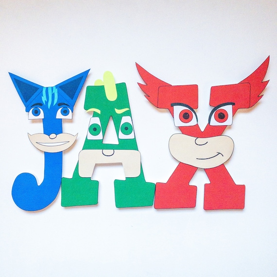 PJ Masks Custom Wood Letters Il_570xn