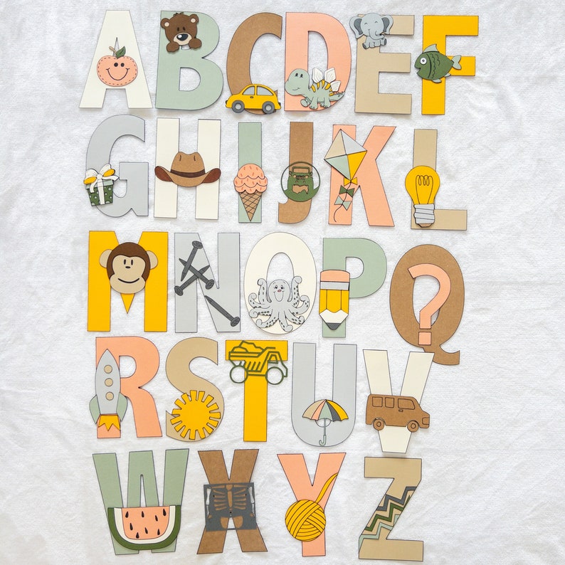 Alphabet Banner for Classroom Playroom Preschool Decor - Etsy