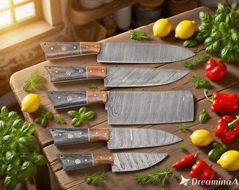 Handmade High Carbon Steel Chef Knife: Professional Kitchen Cutting Tool