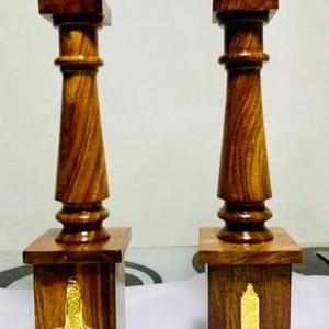 Handmade Masonic Wooden Column | Freemason Decor | Carved Lodge Pillar | Masonic Gift