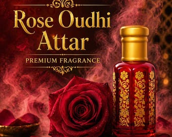 Aceite de perfume floral natural orgánico Rose Oudhi Attar
