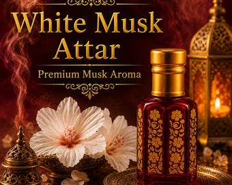White Musk Attar | Natural Perfume Oil, Long Lasting Fragrance