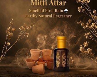 Czyste perfumy Mitti Attar | Organiczne, ręcznie robione indyjskie perfumy