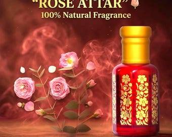 Rose Attar | Alcohol-Free Long Lasting Fragrance | Natural Indian Attar Perfume