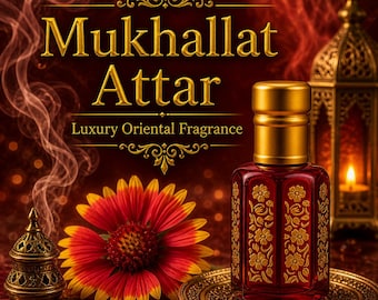 Mukhallat Attar | Luxury Oriental Perfume Oil | Long Lasting Arabic Fragrance | Unisex Attar