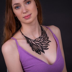 Flame Handmade Upcycle Statement Necklace