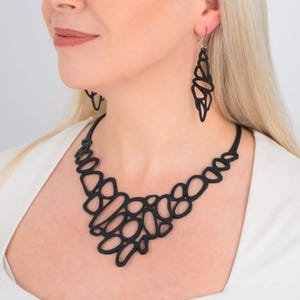 Pebble Eco Upcycled Rubber Earrings