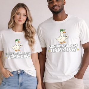 Anka med öl på söndag är för matchdagen T-shirt | Fotboll Tailgate-tröja