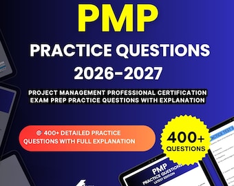 PMP Exam Prep 2026-2027 | Project Management Professional Certification | Test Prep Study Guide PDF | Digital Download