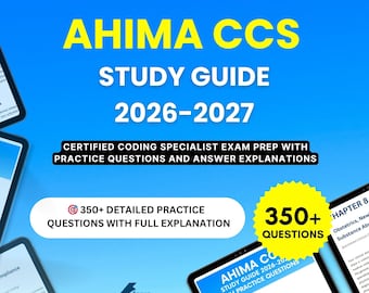 AHIMA CCS Study Guide 2026-2027 | Certified Coding Specialist Exam Prep with Practice Questions and Answer Explanations