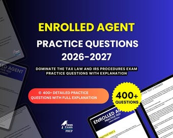 Enrolled Agent Exam Prep 2026-2027 | Dominate the Tax Law and IRS Procedures Exam | Enrolled Agent Study Guide | Digital Download