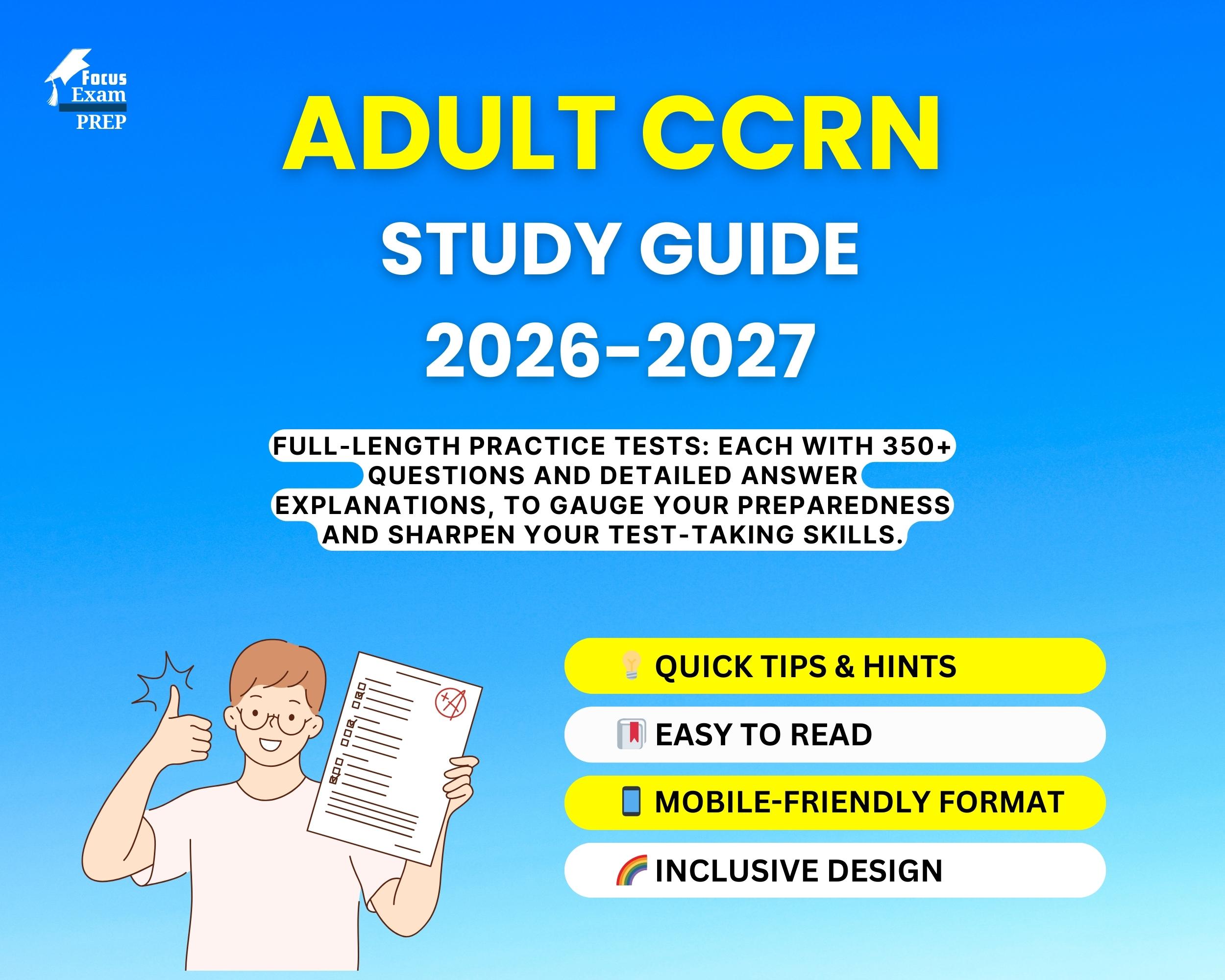Ccrn Normal Values Guide Adult CCRN Exam Prep 2026-2027 - AACN Adult Critical Care Registered ...