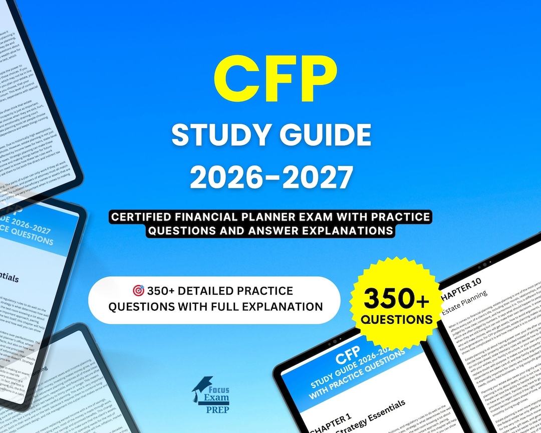CFP Study Guide 2026-2027 - Certified Financial Planner Exam With Practice Questions and Answer ...