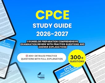 CPCE Study Guide 2026-2027 - Counselor Preparation Comprehensive Examination Review with Practice Questions and Answer Explanations