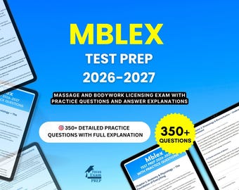 MBLEx Test Prep 2026-2027 - Massage and Bodywork Licensing Exam with Practice Questions and Answer Explanations