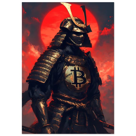 Metal Wall Art – The Last Bitcoin Samurai