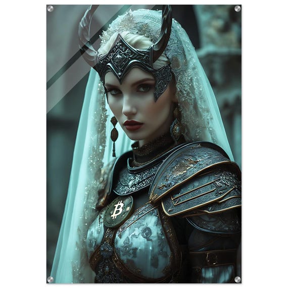 Bitcoin Viking Soul Acrylic Wall Art – Limited Edition